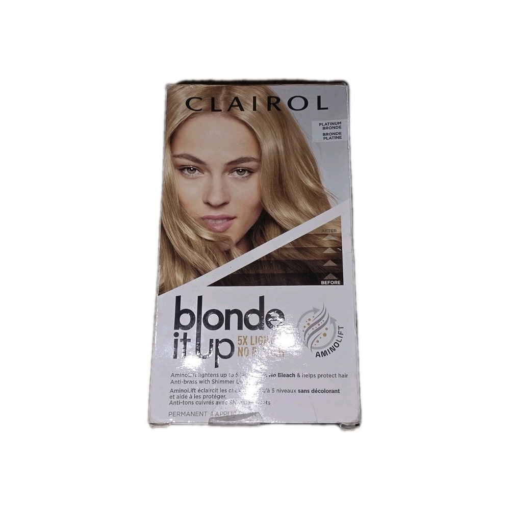 Clairol Blond It Up Platinum Bronde Permanent Hair Color 5X Lighter 1 Pack #1192